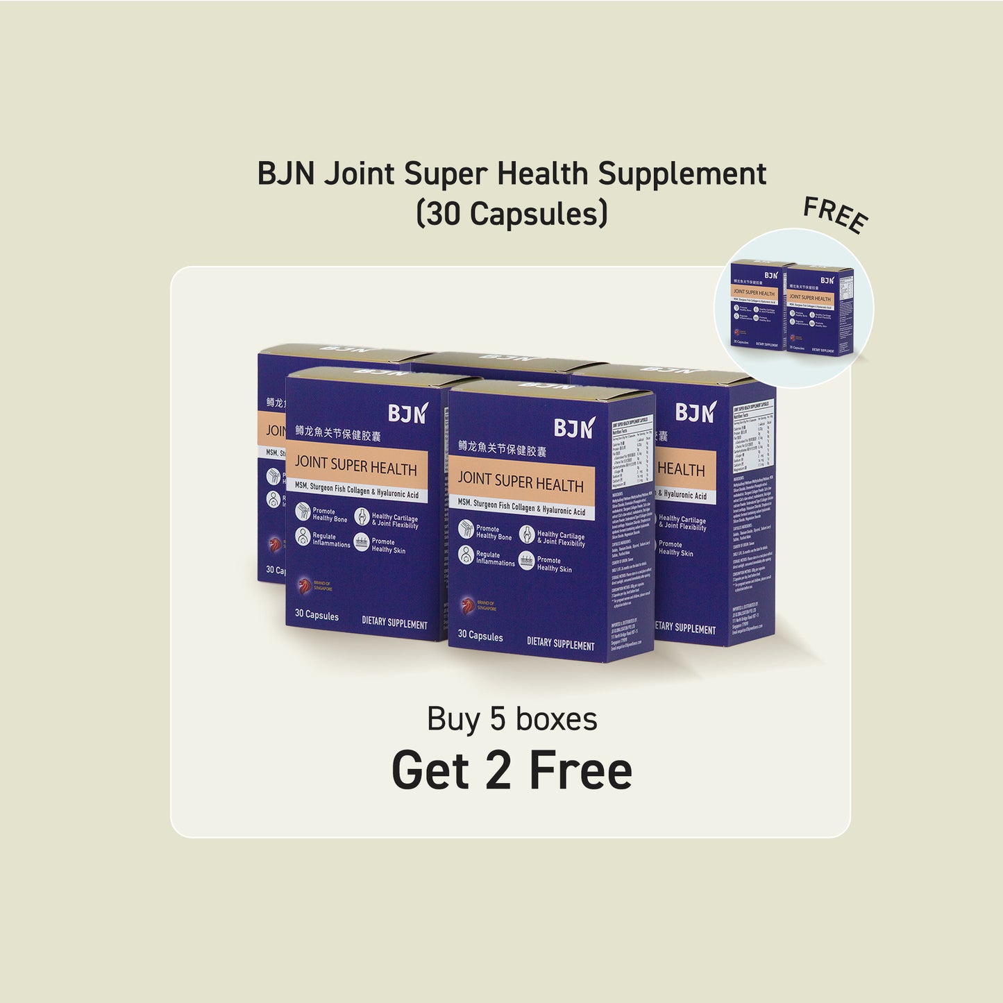 Buy 5 Free 2 Boxes: Joint Super Health Supplement