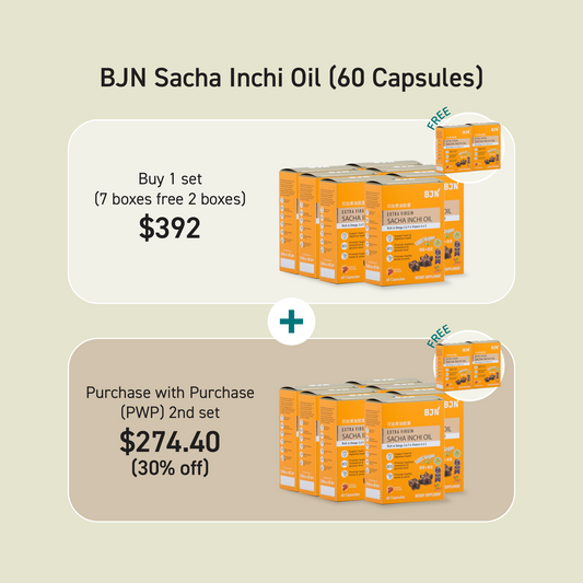 [11.11 Promo] Buy 1 set of 9 boxes of sacha inchi oil at $392, 2nd set at 30% off ($274.40)