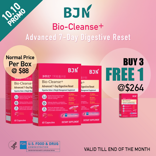 [10.10 promo] Buy 3 Free 1 Box: Bio-Cleanse+ Advanced 7-Day Digestive Reset