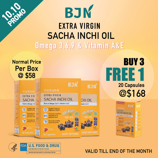 [10.10 promo] Buy 3 Free 1 Box: Sacha inchi oil capsules