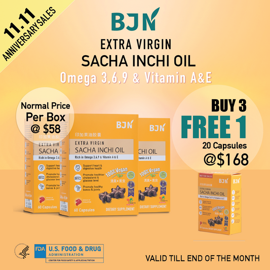 [11.11 promo] Buy 3 Free 1 Box: Sacha inchi oil capsules