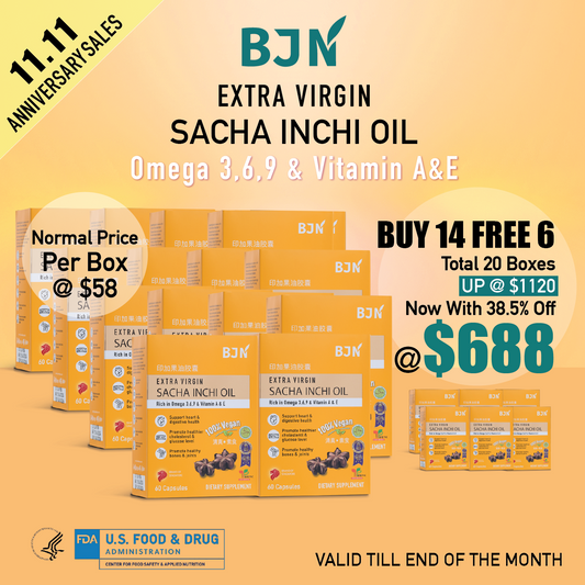 [11.11 promo] Buy 14 Free 6 Boxes: Sacha inchi oil capsules