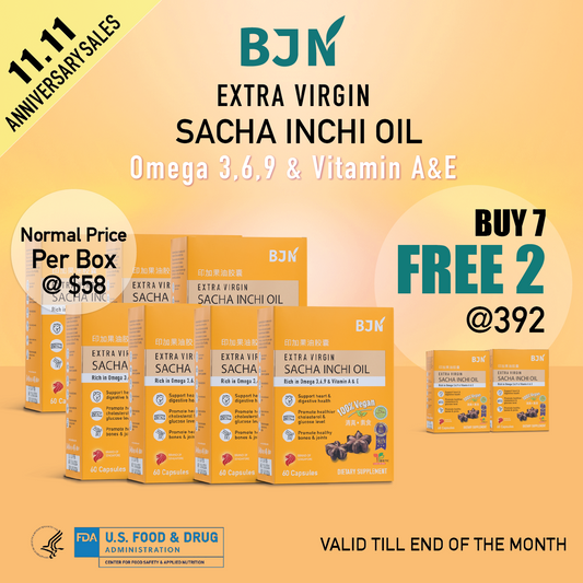 [11.11 promo] Buy 7 Free 2 Boxes: Sacha inchi oil capsules